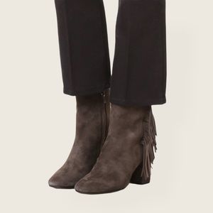 Frye Jodi Fringe Short Suede Trendy Ankle Bootie